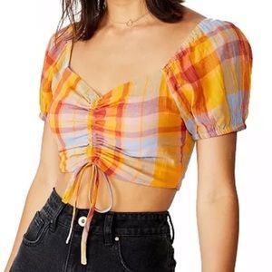 Cotton On Summer Prairie Chopped Short Sleeve Top